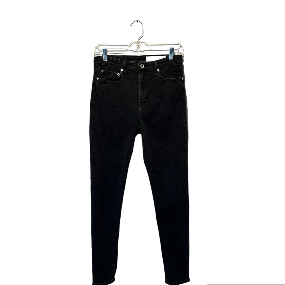 RAG & BONE Nina high rise skinny ankle black jeans women’s 28